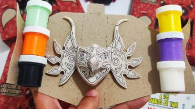mascara de los diablos de yare para pintar