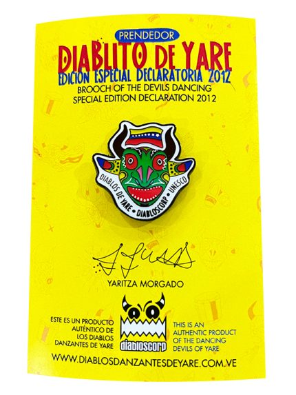 prendedor diablo de yare edicion especial declaratoria 2012